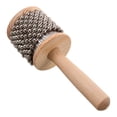 thumbnail image 1 of USHOBE instruments de Musique Tribale Africaine Cabasa Bois Beige Manche Rond 1ensemble, 1 of 8