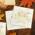 thumbnail image 4 of FeiFu 16 Pieces Thanksgiving Disposable Plates Turkey Pumpkin Themed Paperboard for Dinners Outdoor Feasts Autumns Napkins Fall Decorations Thanksgiving Party Supplies​, 4 of 6