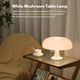 thumbnail image 2 of Lámpara regulable estética con forma de hongo y donut, 3 modos de iluminación, lámpara retro de los años 70, única y divertida, para decoración hippie de habitación, recámara, blanco, 2 of 3