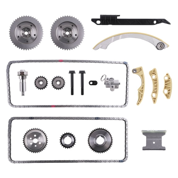 Maxpeedingrods Timing Chain Kit & VVT Gears Fit for 11-17 Buick Regal Chevy Malibu GMC Terrain 2.4L Replaces 90537338 90537370