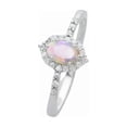 thumbnail image 3 of Natural Ethiopian Opal Ring, Multi-Fire Opal Gemstone Ring, October Birthstone, Zircon Women Ring, Gold Micron, 925 Sterling Silver, Cocktail Ring, Dainty Minimalist Stacking jewelry, Christmas Ring, 3 of 6