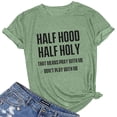 thumbnail image 2 of B91xZ T-Shirts d'Entraînement pour Femmes Manches Courtes Col en V, Vert m, 2 of 2