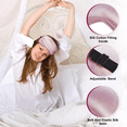 thumbnail image 5 of "Máscara De Ojos Para Dormir De Seda Natural Antifaz De Sueño Rosa ", 5 of 5