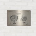 thumbnail image 3 of Luxe Metal Art 'Planetarium Blueprint Patent Parchment,' Metal Wall Art, 16" x 12", 3 of 9
