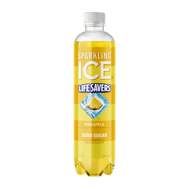 Sparkling Ice Life Savers Pineapple 17oz bottle *Zero Sugar, Naturally Sourced Colors & Flavors*