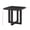 Black, variant on White Round End Table with Storage Shelf for Living Room, Small Space Coffee Table in MDF