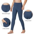 thumbnail image 4 of Stelle Girls' High Rise Athletic Leggings with Side Pockets,High Waisted Kids Dance Running Yoga Pants Soft Stretchy Workout Active Leggings Dance Tights,5-16Y, 4 of 7
