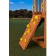 thumbnail image 5 of Creative Cedar Designs Timber Valley Wooden Playset with Wooden Roof, Glider Swing, Sandbox, Climbing Wall, Ladder, Slide & Belt Swings, 5 of 7