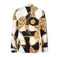 thumbnail image 4 of ORQ Women Baroque Style Lapel Long Sleeve Printed Blouse, 4 of 4