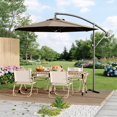 thumbnail image 3 of CazToi Parasol Déporté de Patio 10 Pieds, Parasol Suspendu Extérieur Décentré, Base Non Incluse, 3 of 8
