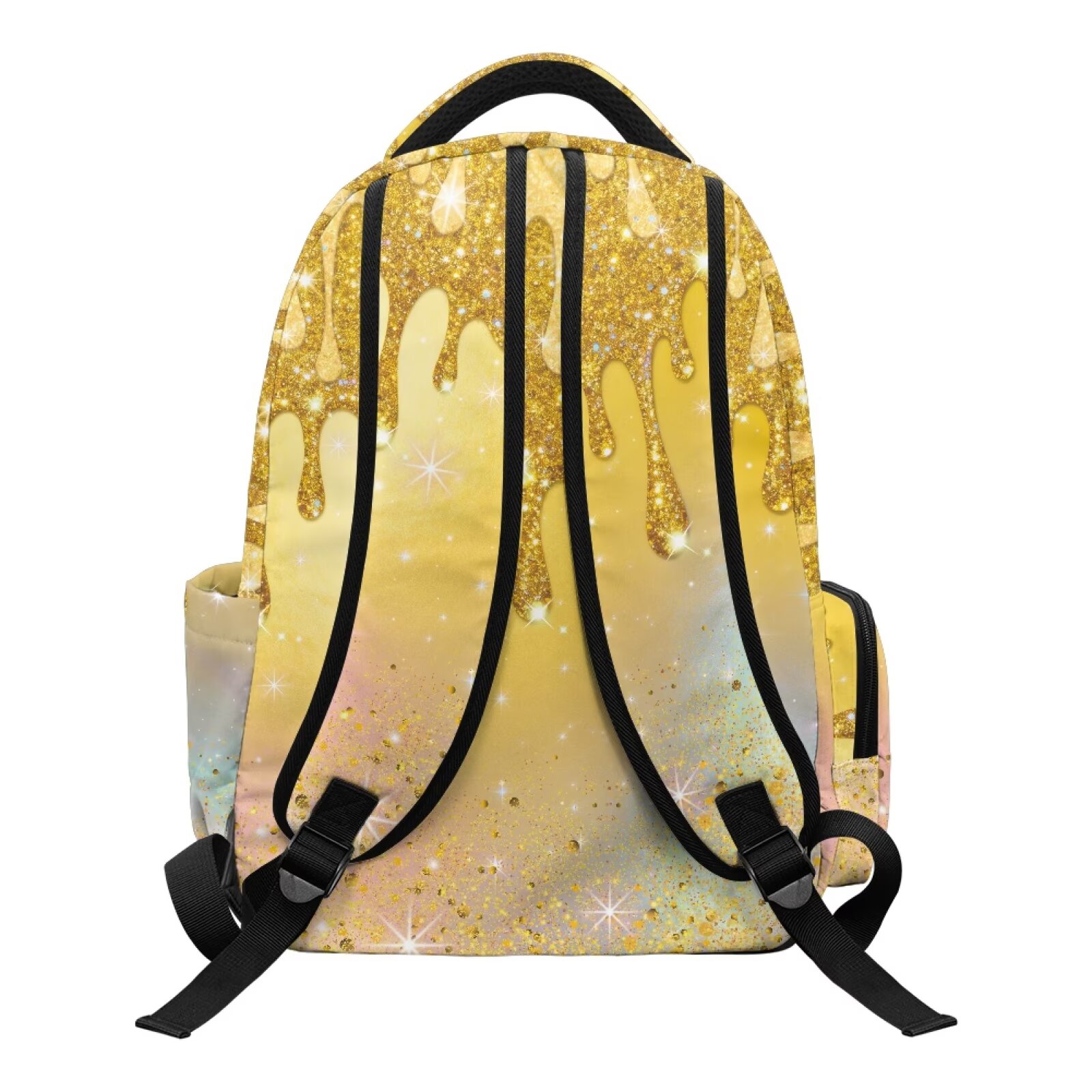 Mochila escolar para niños y niñas con estampado de ajolote y girasol, 17 pulgadas, resistente al agua, múltiples bolsillos, correas acolchadas ajustables, gran capacidad 2