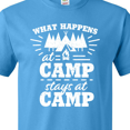 thumbnail image 4 of Inktastic What Happens at Camp Stays at Camp with Tent and Woods T-Shirt, 4 of 5