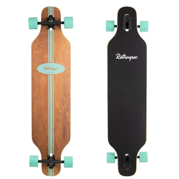 Retrospec Rift DropThrough Longboard Skateboard Complete