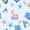 Blue L, variant on meiyoeat Rainbow Monogrammed J Twin Quilt Set for Girls, Cute Blue Ocean Axolotl Twin Coverlet Set, 2pcs, 1 Comforter and 1 Pillowcase