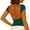 Green, variant on Women's Open Back Tops Dressy Casual Boat Neck Short Sleeve Blouses Lightweigh Thin Summer Y2k Basic Solid Color Tshirts L