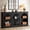 Black, variant on Finmind Wooden Narrow Entryway Table with 3-Tier Storage Shelf, 63" Long Modern Farmhouse Sofa Console Table for Hallway, Living Room, Entrance, or Bedroom