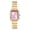 goldpurple, variant on Women's Analog Quartz Watch: Stainless Steel Strap Elegant Ladies Bracelet Gold Square Wrist Watch - for Casual Business