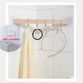 thumbnail image 4 of Wosthever Colgador de baño ABS montado en la pared autoadhesivo reemplazo sin perforaciones 6 gancho llave toalla baño bola cepillo estante Type2 NO2, 4 of 6