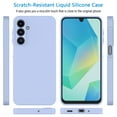 thumbnail image 5 of For Samsung Galaxy A16 5G Case, Liquid Silicone Phone Case for Galaxy A16 5G, Ebizware Shockproof Full-Body Protective Rugged Rubber Slim Cover with Microfiber Lining - Lavender, 5 of 11