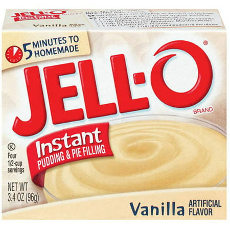 Jell-O Vanilla Instant Pudding & Pie Filling, 3.4 Oz - Walmart.com