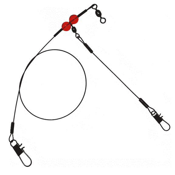 Tsunami Terminal Gulf Steel Fishing Rig 1-Drop – Heavy-Duty Bottom Rig