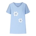thumbnail image 2 of Birdeem T-Shirts à Col en V pour Femmes Mode Confortable Blouses Féminines Hauts, 2 of 5
