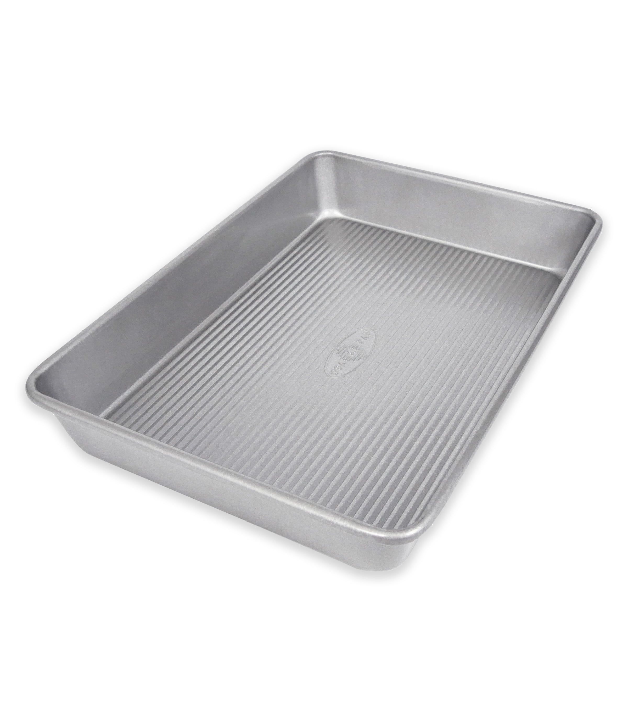 (2 pack) Pan Bakeware Seamless Nonstick 9 Inch x 13 Inch Cake Pan, Aluminized Steel