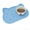 Blue, variant on Cat Food Mat, Silicone Pet Feeding Mat for Floor Non-Skid Waterproof Dog Water Bowl Tray, Easy to Clean Pet Placemat,Gray 17" x 9"