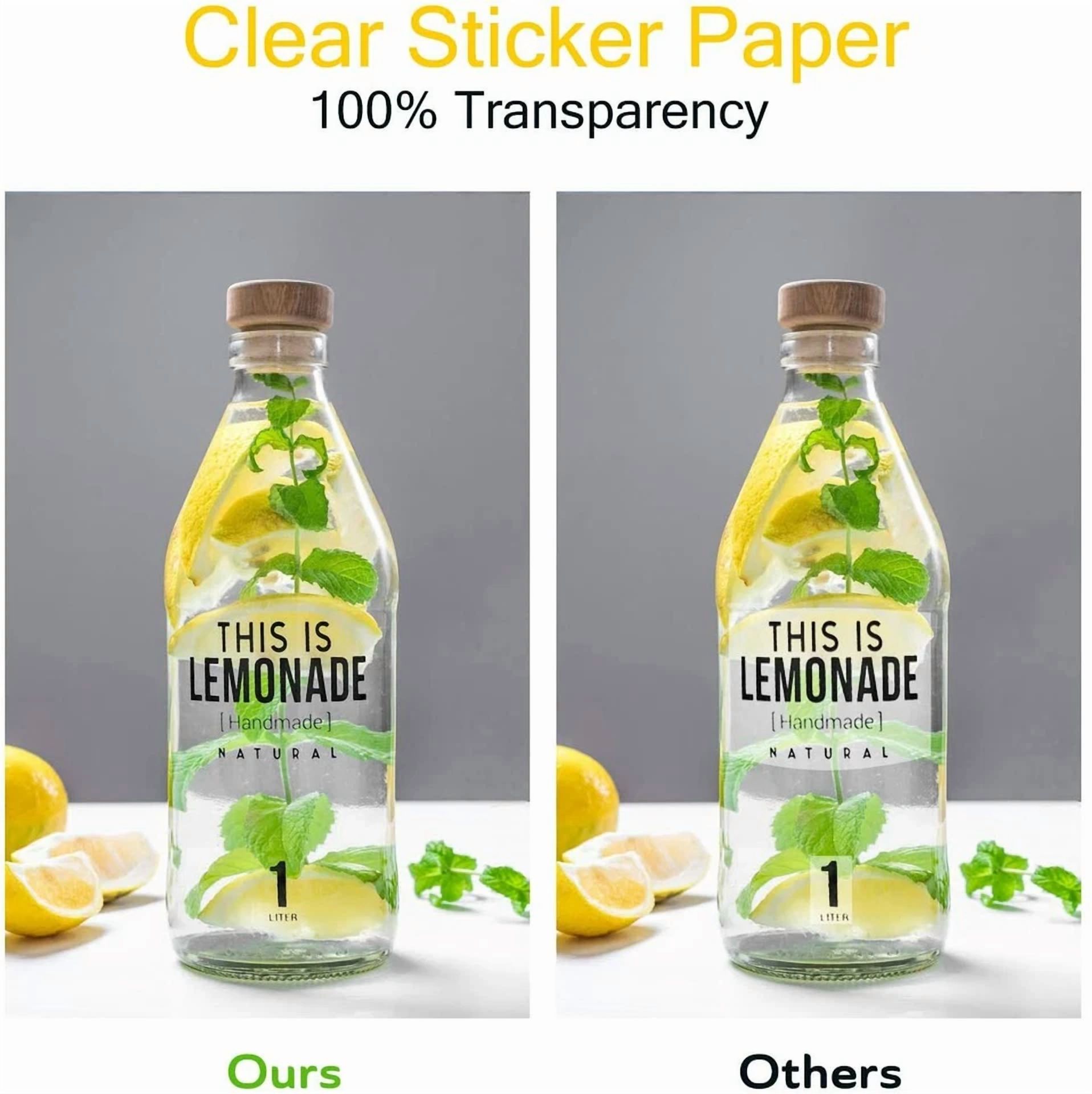 CRESTIN- 20 Koala Clear Sticker Paper For Laser Printable Vinyl Waterproof Transparent