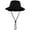 Black, variant on Wide Brim Hiking Fishing Safari Boonie Bucket Hats 100% Cotton UV Sun Protection For Men Women Outdoor Activities S/M Black