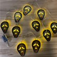 thumbnail image 2 of Cadena De Luces Led De Mueca De 2 M / 78.6 Pulgadas Con 10 Luces Led Decoración De Halloween Cadena De Luces Led Alimentadas Por Batería Techo Fiesta En El Porche Del Patio Trasero Eigraketly HA012840-00, 2 of 7