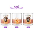 thumbnail image 2 of Happy Thanksgiving Bernese Mountain Dog Turkey Costume Pumpkins Autumn Leaves 11oz Whiskey Glass Mug Berner Lover Gifts Whiskey Cocktail Glasses Cup - 13014, 2 of 5
