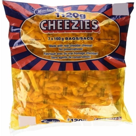 Hawkins Cheezies, 1120 Grams/39.5 Ounces - 7x160 gram Bags