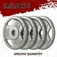 thumbnail image 3 of Signature Fitness Cast Iron Weight Plates for Strength Training, Fits 1-Inch Barbell, Multiple Size Options, 3 of 7
