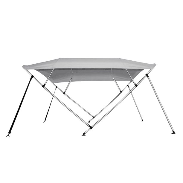 New Bimini Top Boat Cover 4 Bow 46" H 79" 84" W Gray 8 Foot Long Gray