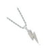 thumbnail image 2 of Collar de diamantes de imitación Minnieouse estilo hip hop adultos colgante forma trueno fiesta senderismo banquete Blanco, 2 of 6