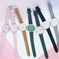 thumbnail image 4 of Xihbxyly dia del primer ministro Conjunto de reloj de cuarzo con pulsera de estrella y esfera de diamantes con anillo interior y correa para mujer, 4 of 4