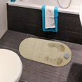 thumbnail image 2 of Non-slip bathtub mat, shower mat, shower mat with natural pumice stone, oval bathtub mat with non-slip suction cup and non-slip drain 1 piece1, 2 of 5
