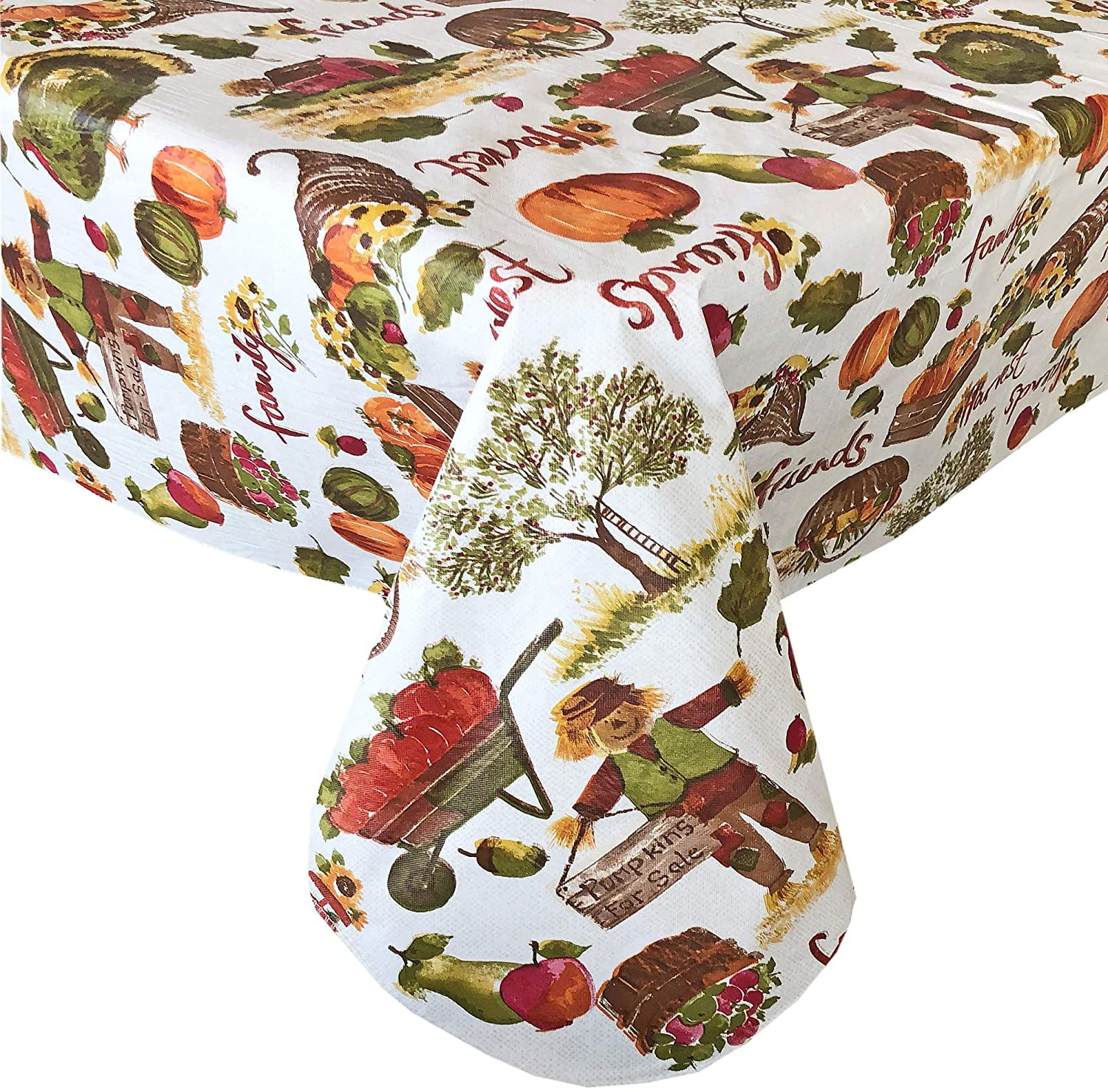 ALAZA Colorful Thanksgiving Autumn Leafs Thanksgiving Tablecloth,Washable Tablecloth,60 x 120 Inch Oblong/Rectangle Tablecloth for Family Dinner,Indoor or Outdoor Parties Etc