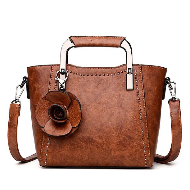 Dragonfly Señoras mujeres flor colgante cuero bandolera bolso bolso bolso mensajero cr