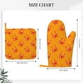 thumbnail image 3 of Red Crab Oven Mitts and Pot Holders Sets, Heat Resistant Silicone Oven Mitts Pot Holders for Kitchen Cooking Baking, Non-Slip Oven Gloves Hot Pads Potholders, 3 of 6