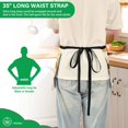 thumbnail image 3 of Yayeee Waist Apron with Pockets for Cooking Waterproof Half Server Aprons, Geometric Circles, 3 of 7