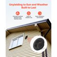 thumbnail image 3 of KFFKFF 6-Inch Wall Vent Cover, Round Louvered AC Vent with Protective Screen, Durable Stainless Steel for Home, Bathroom, Garage, Kitchen, Basement (2-Pack, Black), 3 of 9