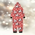 thumbnail image 4 of Hwmodou Family Christmas Pajamas Matching Set Cozy Homewear Snowflake Reindeer Print Hooded Loungewear Holiday Santa Claus Sleepwear Xmas Pjs Set For Couples And Kids, 4 of 7