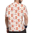 thumbnail image 2 of Wukai Squirrel And Maple Leaf Print Men's Short-Sleeved Mesh T-Shirt,Quick-Dry Short Sleeve Workout T-Shirt-3X-Large, 2 of 8