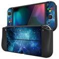 thumbnail image 6 of PlayVital ZealProtect Soft Protective Case for Nintendo Switch OLED, Flexible Protector Joycon Grip Cover for Nintendo Switch OLED with Thumb Grip Caps & ABXY Direction Button Caps - Blue Nebula, 6 of 9