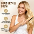 thumbnail image 6 of OPALESQUE 4pcs Boar Bristle Slick Back Hair Brush for Smooth Flyaways, Frizz, Sleek Ponytail, Buns and Edge Baby Hair, Teasing Hair Comb, Edge Brush, 6 of 9