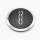 thumbnail image 4 of 2PCS 133Mm Hubcap for Fiat 500 Abarth Wheels Centre Hub Caps 68078419AC 68078421AC Dust Cover 51884863 Silver, 4 of 5