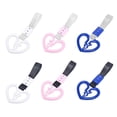 thumbnail image 3 of Cute Broken Heart Shaped Car Anti-Static Strap Decorative Warning Hanging Ring Car Handle Rear Front Bumper Warning Ring, 3 of 9