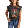 thumbnail image 4 of POGLIP Women's Leopard Howdy Letter Cow Print Patchwork Short Sleeve T Shirt, 4 of 6